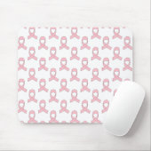 Tapis De Souris Motif de ruban rose (Avec souris)