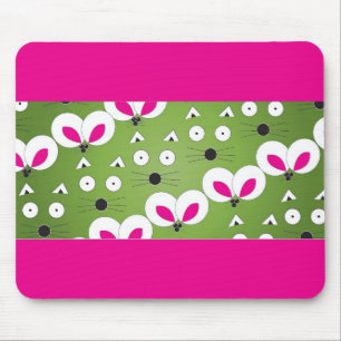 Tapis De Souris Motif de souris Cat vert