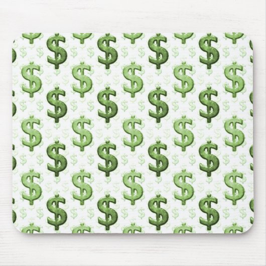 Tapis De Souris Motif de symbole dollar (Devant)