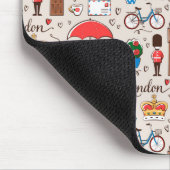 Tapis De Souris Motif de symboles de Londres (Coin)