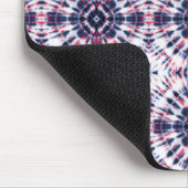 Tapis De Souris Motif de teinture bleu et rouge (Coin)