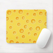 Tapis De Souris Motif de texture de Cheezy de fromage suisse (Avec souris)