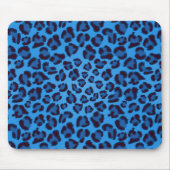 Tapis De Souris motif de texture de léopard bleu (Devant)