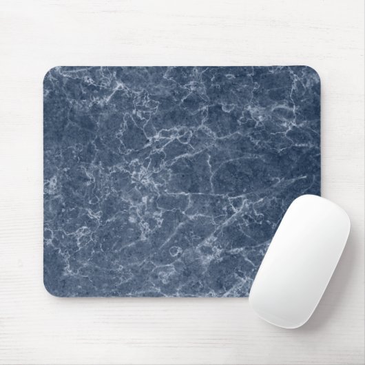 Tapis De Souris Motif de texture en marbre bleu complexe (Avec souris)