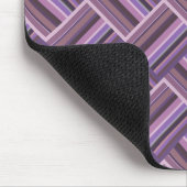 Tapis De Souris Motif de tissage diagonale rayures mauve (Coin)