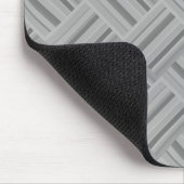 Tapis De Souris Motif de tissage en diagonale rayures grises (Coin)