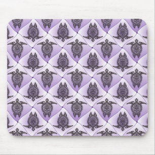 Tapis De Souris Motif de tortues de mer chamanique - violet