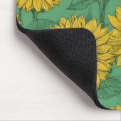 Tapis De Souris Motif de tournesol jaune (Coin)