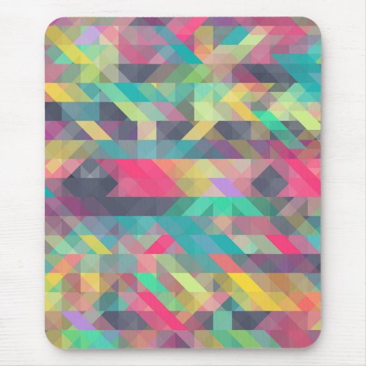 Tapis De Souris Motif de triangles géométriques cool (Devant)