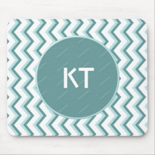 Tapis De Souris Motif de zigzag de Chevron en vert en bon état