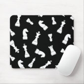 Tapis De Souris Motif d'échecs noir et blanc unique (Avec souris)