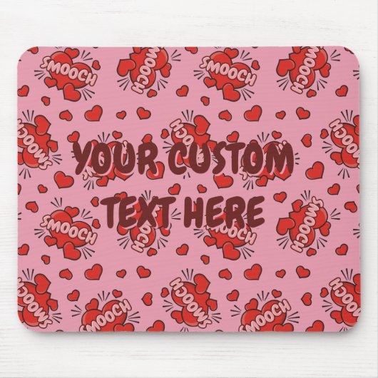 Tapis De Souris Motif d'effet sonore de bande dessinée (Devant)