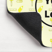 Tapis De Souris Motif d'entreprise de papeterie jaune (Coin)