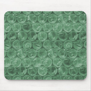 Tapis De Souris Motif d'enveloppement de bulle verte