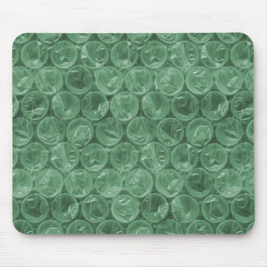 Tapis De Souris Motif d'enveloppement de bulle verte (Devant)
