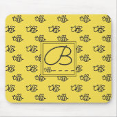 Tapis De Souris Motif des abeilles d'été jaune (Devant)