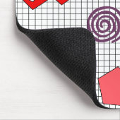 Tapis De Souris motif des années 1980 (Coin)