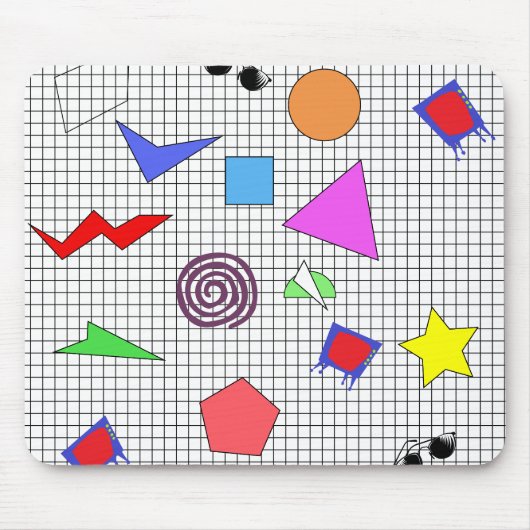 Tapis De Souris motif des années 1980 (Devant)