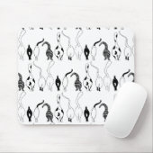 Tapis De Souris Motif des boutons de chat (Avec souris)