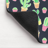 Tapis De Souris Motif des cactus à aquarelle de Neon (Coin)