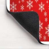 Tapis De Souris motif des flocons de neige de noël (Coin)