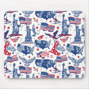 Tapis De Souris Motif des icônes patriotiques - Statue de la Liber