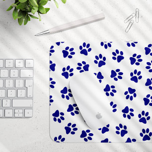 Tapis De Souris Motif Des Paws, Paws Chiens, Paws Bleus Marine