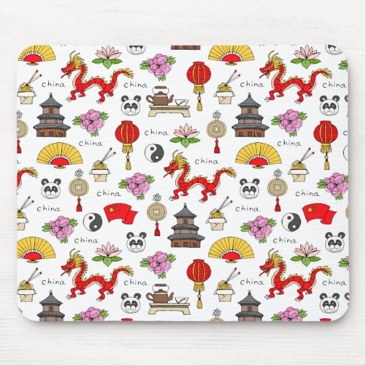 Tapis De Souris Motif des symboles chinois (Devant)