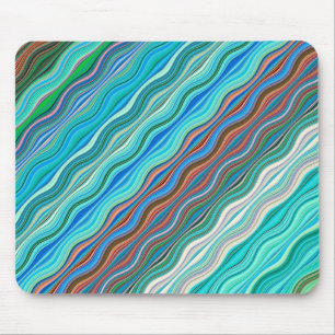 Tapis De Souris Motif des vagues Abstraites Vintages Panier de so