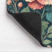 Tapis De Souris Motif design de fleurs rose Abstrait (Coin)