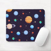 Tapis De Souris Motif d'espace (Avec souris)