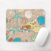 Tapis De Souris Motif d'été (Avec souris)