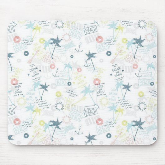 Tapis De Souris Motif d'été (Devant)