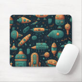 Tapis De Souris Motif d'expédition espace mou (Avec souris)