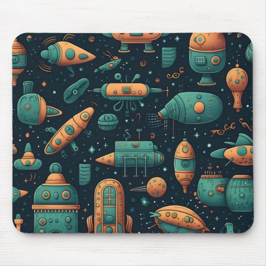 Tapis De Souris Motif d'expédition espace mou (Devant)