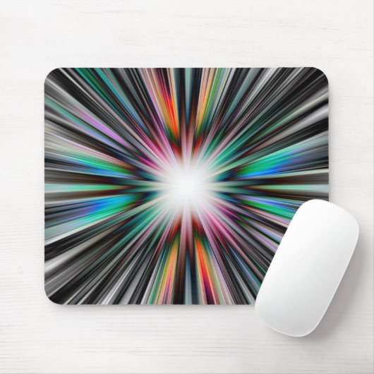 Tapis De Souris Motif d'explosion Starburst (Avec souris)