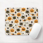 Tapis De Souris Motif d'Halloween rétro (Avec souris)