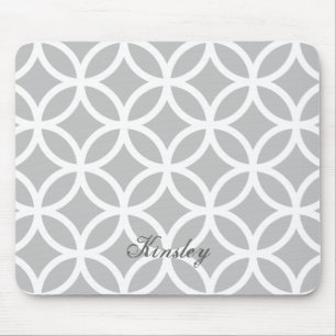 Tapis De Souris Motif Diamant Gris Personnalisé Mousepad