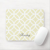 Tapis De Souris Motif Diamant Jaune Personnalisé Mousepad (Avec souris)