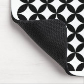 Tapis De Souris Motif Diamant noir et blanc (Coin)