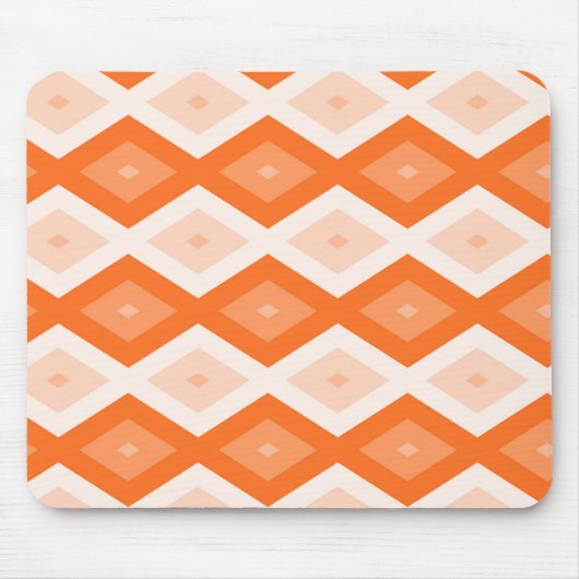Tapis De Souris Motif diamant orange (Devant)