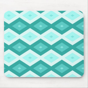 Tapis De Souris Motif diamant turquoise