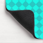 Tapis De Souris Motif diamant turquoise Checker (Coin)