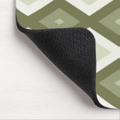 Tapis De Souris Motif diamant vert olive (Coin)