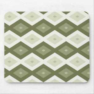 Tapis De Souris Motif diamant vert olive