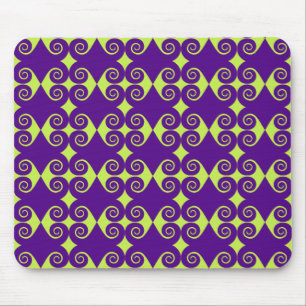 Tapis De Souris Motif diamanté bouclé noir