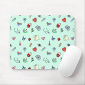 Tapis De Souris Motif d'icône Médicale (Avec souris)