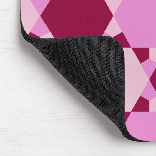 Tapis De Souris Motif d'illusion optique Girly Pink (Coin)