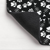 Tapis De Souris motif d'impression de chat d'os de poissons (Coin)