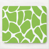 Tapis De Souris Motif d'impression de girafe. Vert de safari (Devant)